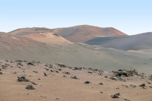 Impresión Parque Nacional Timanfaya Lanzarote Parte Las Islas Canarias España —  Fotos de Stock