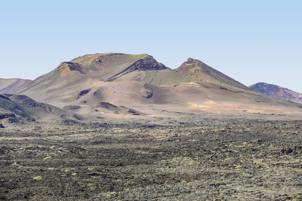 Indruk Het Timanfaya Nationaal Park Lanzarote Een Deel Van Canarische — Stockfoto