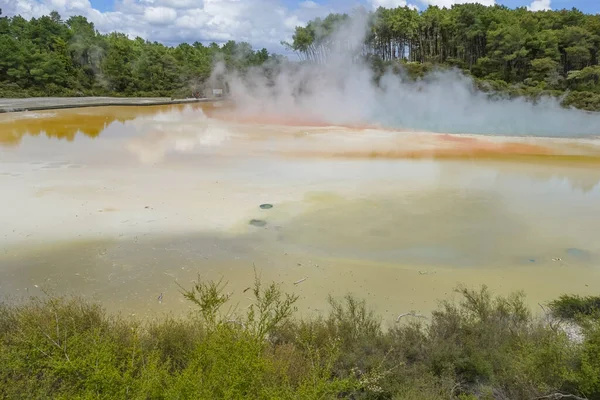 Champagne Pool Geothermal Area Named Waiotapu New Zealand — Φωτογραφία Αρχείου