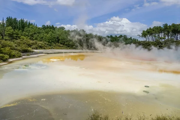 Champagne Pool Geothermal Area Named Waiotapu New Zealand — Stock Photo, Image