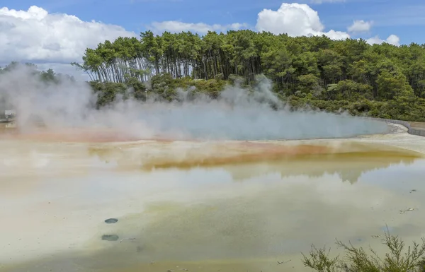 Champagne Pool Geothermal Area Named Waiotapu New Zealand — Φωτογραφία Αρχείου