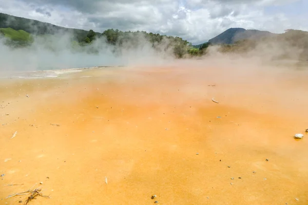Champagne Pool Geothermal Area Named Waiotapu New Zealand — 图库照片