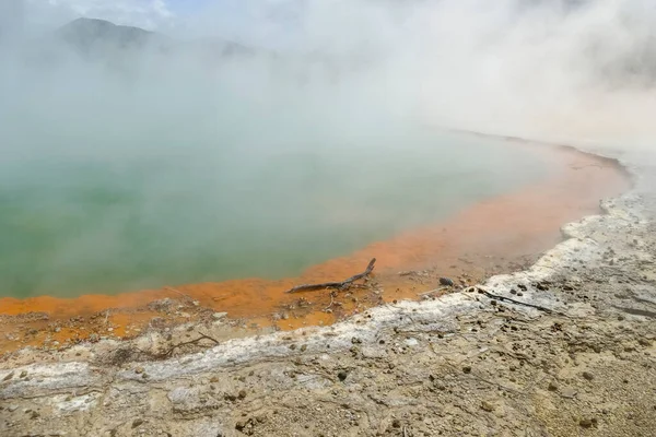 Champagne Pool Geothermal Area Named Waiotapu New Zealand — Stock Fotó