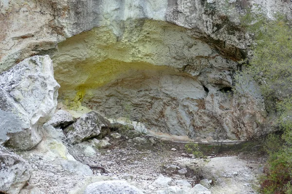 Detail Einem Geothermischen Gebiet Namens Waiotapu Neuseeland — Stockfoto