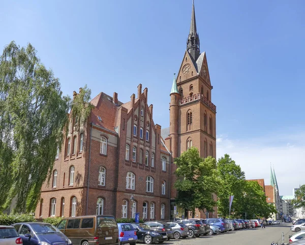 Paesaggio Intorno Alla Cattedrale Luebeck Luebeck Una Città Anseatica Nella — Foto Stock