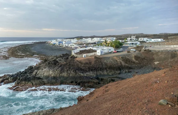 Landschap Rond Golfo Lanzarote Een Deel Van Canarische Eilanden Spanje — Stockfoto