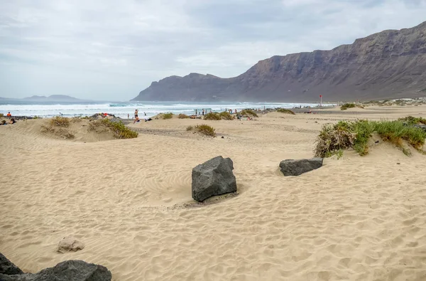 Playa Tamara Lanzarote Een Deel Van Canarische Eilanden — Stockfoto