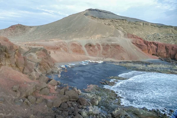 Playa Los Ciclos Lanzarote Část Kanárských Ostrovů — Stock fotografie