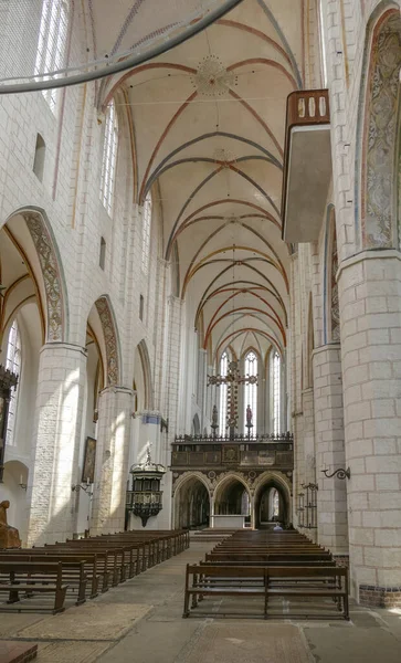 Paisaje Dentro Iglesia Santa Catalina Luebeck Una Ciudad Hanseática Norte — Foto de Stock