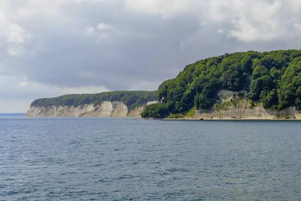 Soligt Landskap Runt Krita Klipporna Ruegen Tyskland — Stockfoto