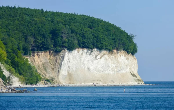 Paisaje Soleado Alrededor Los Acantilados Tiza Isla Ruegen Alemania — Foto de Stock