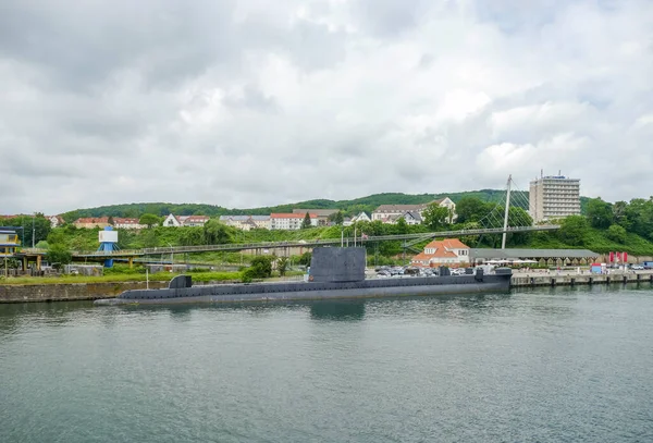 Coastal Scenery Including Submarine Sassnitz Harbour Ruegen Island Germany — Stock Photo, Image