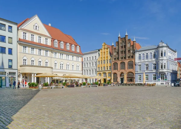 Alter Markt Square Stralsund Hansestad Norra Tyskland — Stockfoto