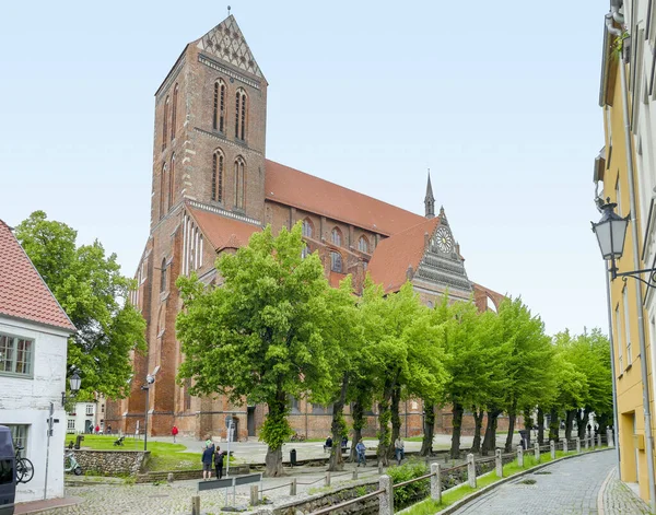 Wismar Daki Georges Kilisesi Kuzey Almanya Bir Hanseatic Şehri — Stok fotoğraf