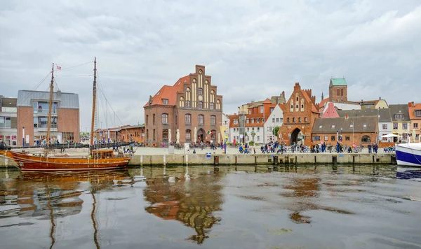 Autour Vieux Port Wismar Une Ville Hanséatique Dans Nord Allemagne — Photo