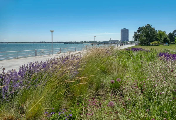 Paysages Ensoleillés Autour Plage Travemuende Dans Nord Allemagne — Photo