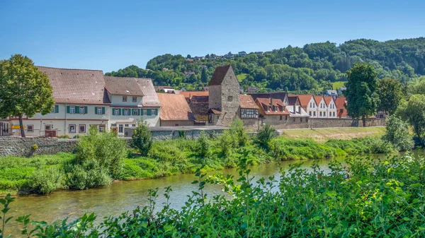 Niedernhall Hohenlohe Distriktet Södra Tyskland Sommaren — Stockfoto