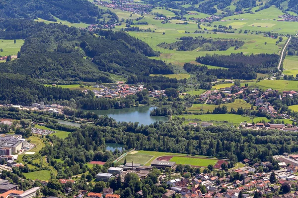 Idilli Légi Kilátás Immenstaedter Horn Körül Immenstadt Allgaeu Régióban Swabia — Stock Fotó