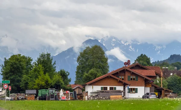 Ειδυλλιακό Τοπίο Στην Περιοχή Allgaeu Στην Swabia Γερμανία — Φωτογραφία Αρχείου