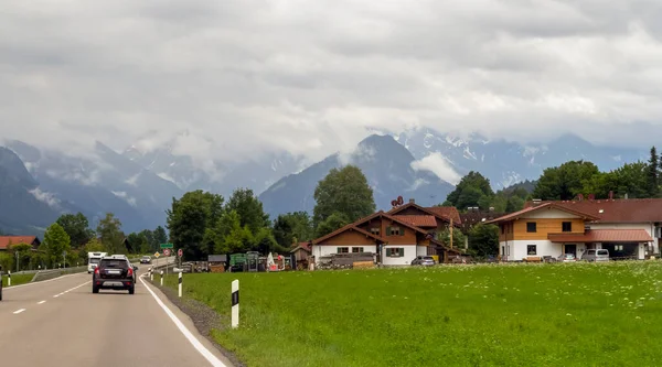 Paesaggio Idilliaco Nella Regione Allgaeu Svevia Germania — Foto Stock