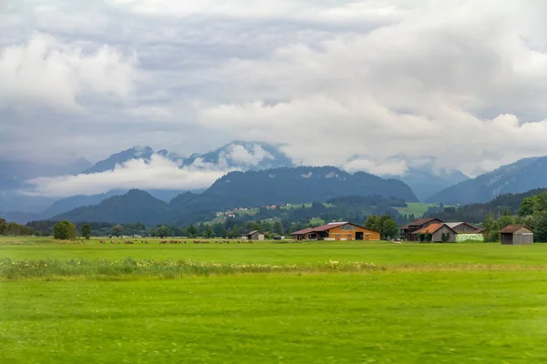 Idyllic Rainy Scenery Allgaeu Region Swabia Germany — Stock Photo, Image