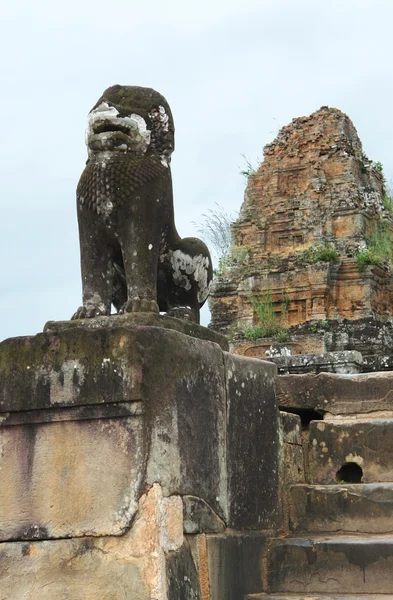 Skulptur vid preah khan — Stockfoto
