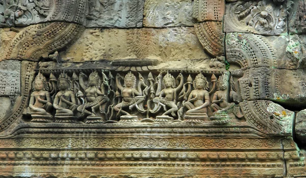 Skulptur bei ta prohm — Stockfoto