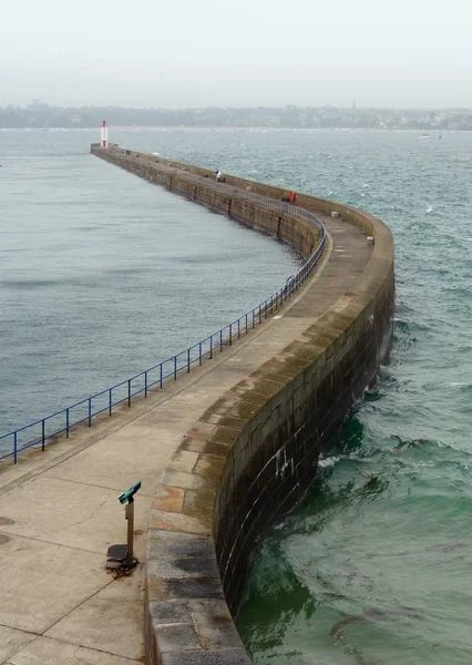 Jetée à Saint-Malo — Photo