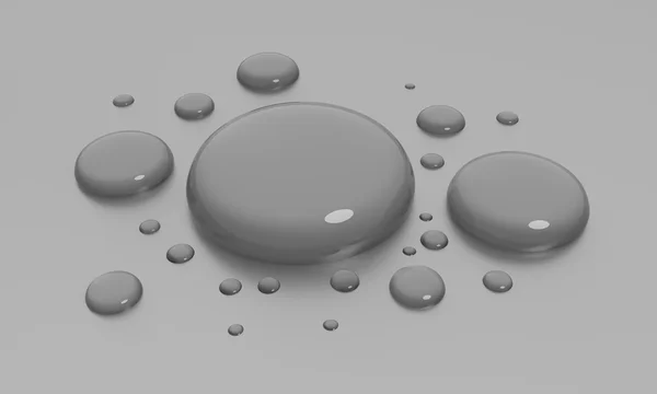 Gotas de agua en superficie —  Fotos de Stock