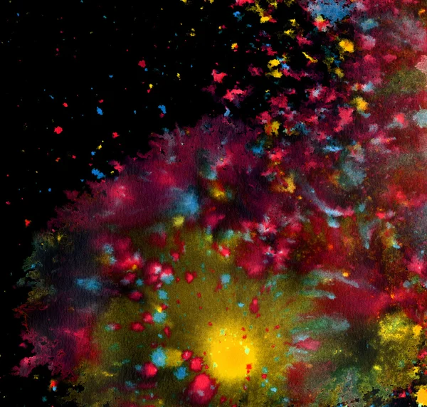 Kolorowe farby splatters — Zdjęcie stockowe