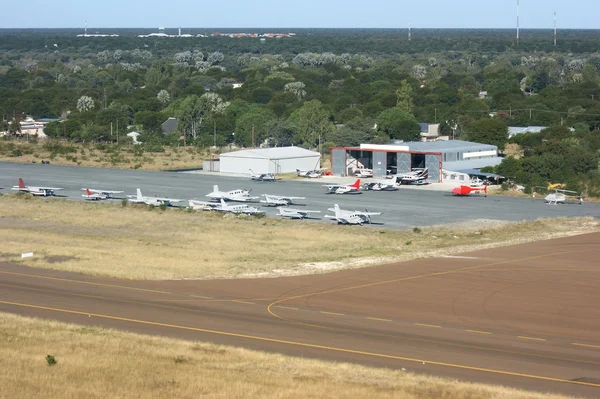 Maun repülőtér Botswanában — Stock Fotó