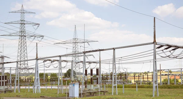 Elektrische onderstation — Stockfoto