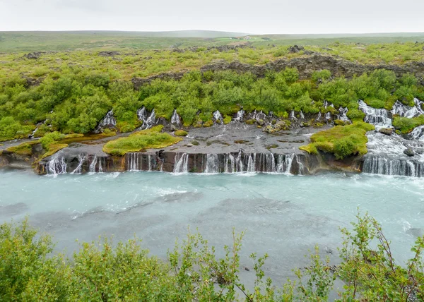 Hraunfossar — 图库照片