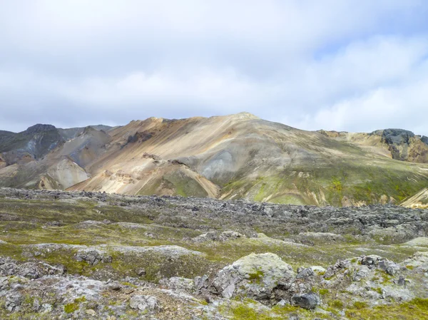 アイスランドの山の風景 ストック画像