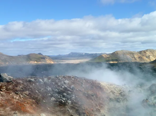 Horký pramen na Islandu — Stock fotografie