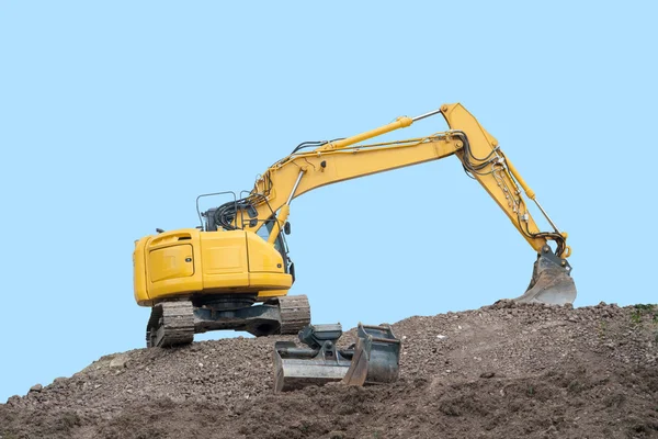Escavador amarelo — Fotografia de Stock