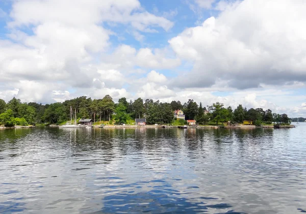 Aan het water landschap rond Stockholm in Zweden — Stockfoto