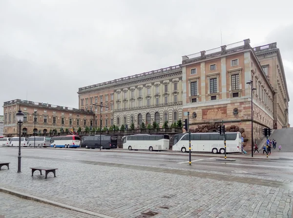 Veduta della città di Stoccolma, la capitale della Svezia che mostra il Palazzo di Stoccolma — Foto Stock