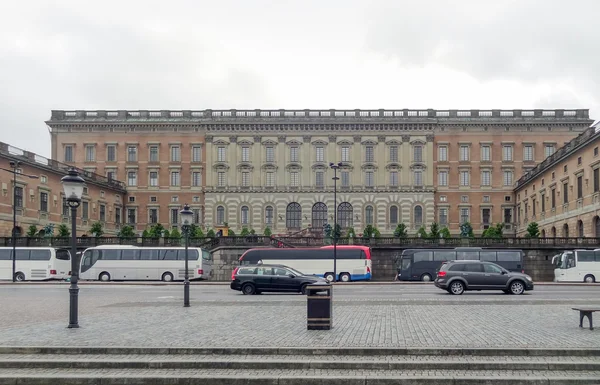 Вид на місто Стокгольма, столиця Швеції показує Стокгольмський палац — стокове фото