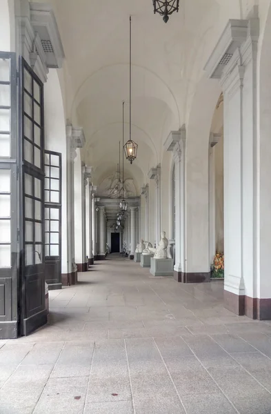 Arcada histórica vista em Estocolmo, a capital da Suécia — Fotografia de Stock