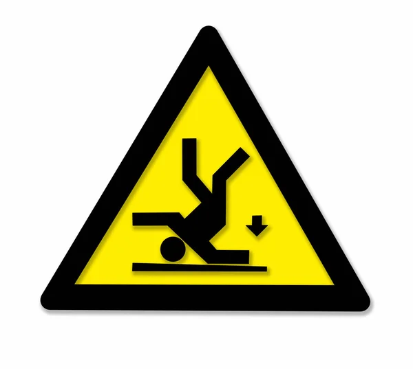 落下の危険サイン — ストック写真