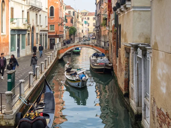 Canal Rio San Felice Puente Ponte Ubaldi Belli Venecia Véneto — Foto de Stock