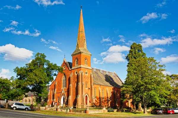 Tento Impozantní Červenou Cihlu Sjednocující Kostel Dříve Známý Jako Wesleyan — Stock fotografie