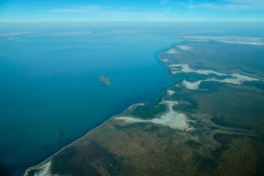 Kimberlet Sahili 'nin hava manzarası Dampier Yarımadası, WA, Avustralya