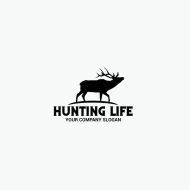 HUNTINGLIFE Logo Şablon Tasarım Vektörü