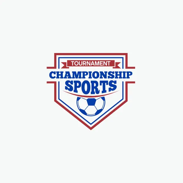 futbol Logosu Şablonu Tasarım Vektörü