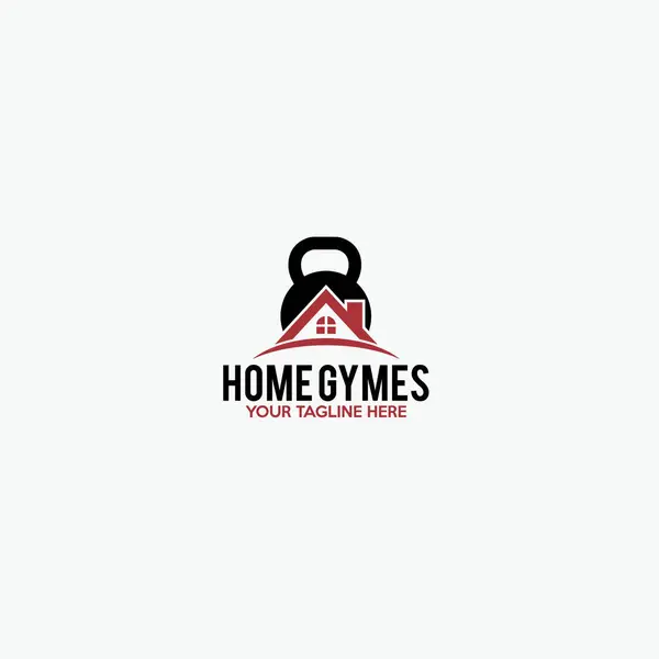 Ev Gymes Logo Şablonu Tasarım Vektörü