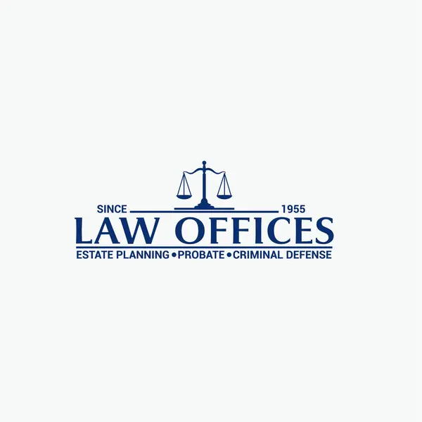 Hukuk büroları logosu şablonu tasarlamak vektör
