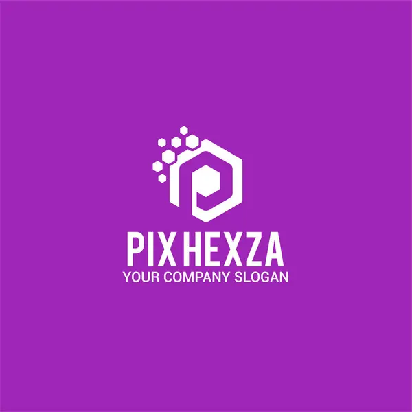 Pixhexza Logo Şablon Tasarım Vektörü