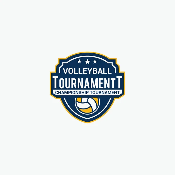 Volleyball Logo Template Design Vector — Vetor de Stock